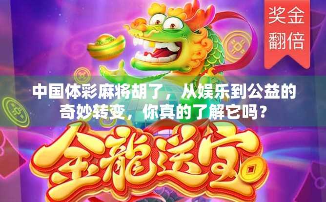 中国体彩麻将胡了，从娱乐到公益的奇妙转变，你真的了解它吗？