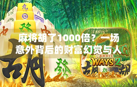 麻将胡了1000倍？一场意外背后的财富幻觉与人性博弈