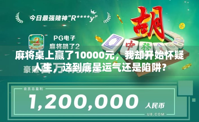 麻将桌上赢了10000元，我却开始怀疑人生，这到底是运气还是陷阱？