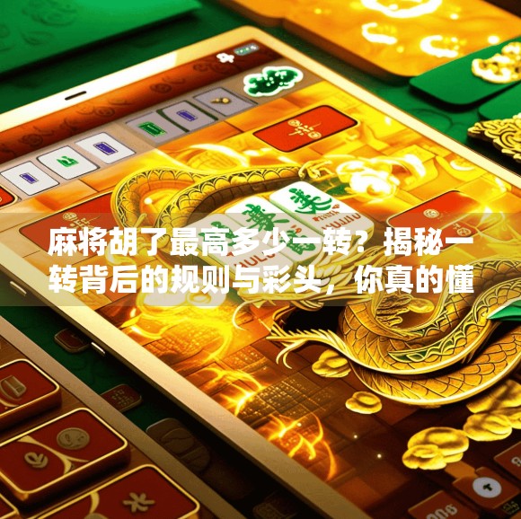 麻将胡了最高多少一转？揭秘一转背后的规则与彩头，你真的懂吗？