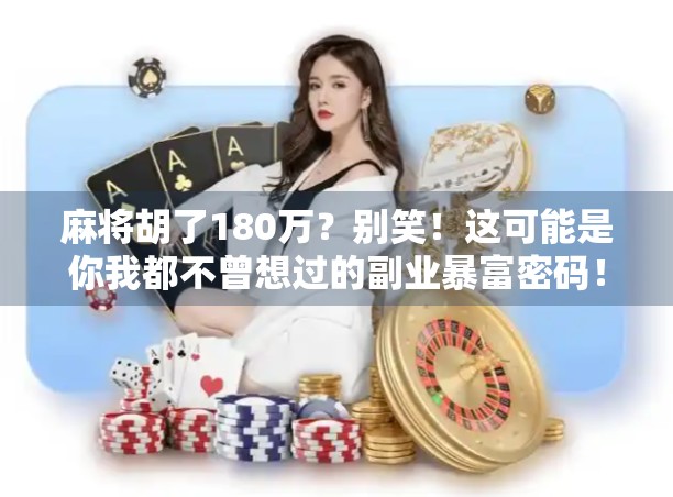 麻将胡了180万？别笑！这可能是你我都不曾想过的副业暴富密码！