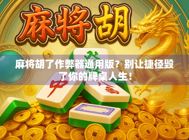 麻将胡了作弊器通用版？别让捷径毁了你的牌桌人生！