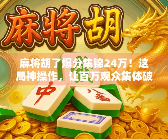 麻将胡了爆分集锦24万！这局神操作，让百万观众集体破防！