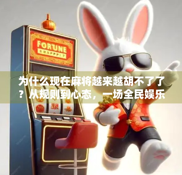 为什么现在麻将越来越胡不了了?从规则到心态,一场全民娱乐的悄然变质